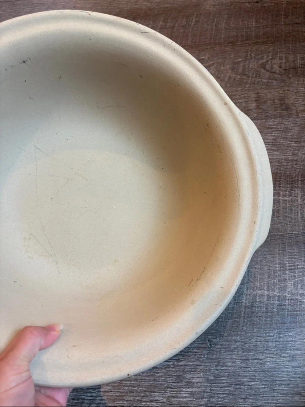 Pampered Chef Stoneware Large Baking Bowl 12” Casserole Dish